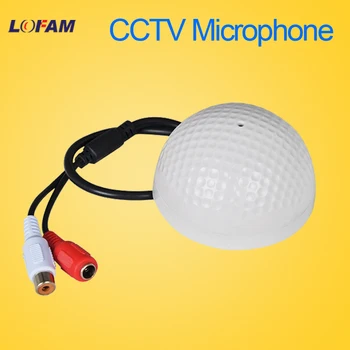 LOFAM VAIZDO Mikrofonas Platus Garso MIC Mini Mikrofonas balso garso pasiimti prietaisas CCTV Saugumo kamerų DVR