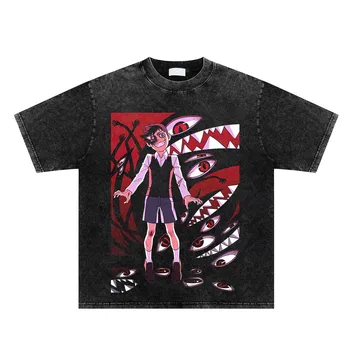 Mados Vintage Plauti T-Shirt Anime Graphic T Shirt Harajuku Streetwear Medvilnės Vasarą Moterys, O-Kaklo Trumpomis Rankovėmis T-Shirt