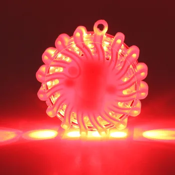 Magnetinio LED Avarines Blyksnius 16 LED Mirksi Pakelės Avarinio Disko Led Šviesos Blyksnius 9 Režimai Raudonų Įspėjimo Automobilių Šviesos