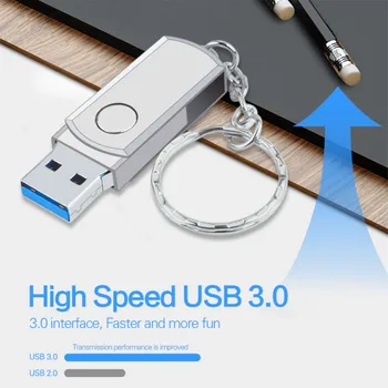 Metalinis tušinukas diskas 1 TB 512G 2TB USB didelės talpos didelės spartos flash drive nešiojamas daugiafunkcinis tušinukas atminties kortelės 2023 naujas