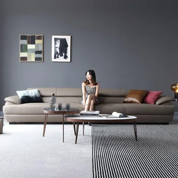 Modernus Minimalistinis Dizainerio Sofa-lova, 2.6 M Didelės Kūrybinės Šezlongas Lounge Kėdės Prabangus Kampas Muebles Para El Hogar Namų Baldai WXHYH