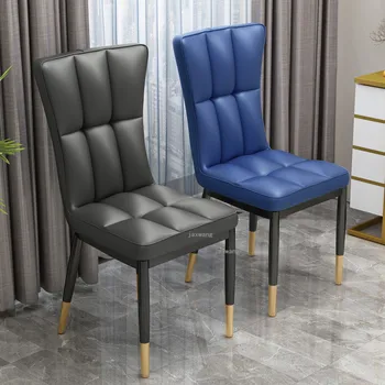 Modernus odinis Valgomojo Kėdės Mados Aukštos kėdės atlošas Šiaurės šalių Namų Kambarį Laisvalaikio Kėdės, Virtuvės Baldai, stalas ir Kėdės