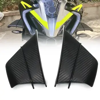 Motociklo Pakeitimo Fiksuotojo Vėjo Sparnas Universalus Winglets Aerodinaminis Sparnas Rinkinys Šonų Lipdukai Apdailos Apdaila