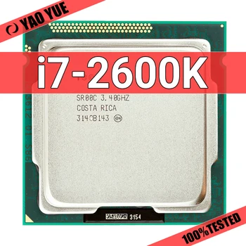 Naudoti i7-2600k i7 2600K Procesorius (8M Cache, 3.40 GHz), Quad-Core CPU LGA 1155 100% veikia Desktop Procesorius