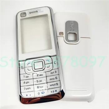 Nauja Nokia 6120 6120C Telefono Korpuso Dangtis Atveju+Klaviatūra+baterijos dangtelį Su Logo