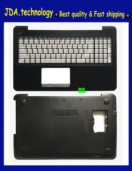 Nauja/org palmrest atveju, ASUS X554 F554 K554 X554L F554L viršutinis dangtelis, klaviatūros bezel +apačios pagrindinis atvejis,Juoda