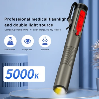 Naujas greitosios Medicinos Pen Šviesos Patogu Pirmosios Pagalbos Darbo Inspekcijos LED Žibintuvėlis Profesinės Žibinto Lempa, Gydytojas, Slaugytoja, Pen Apšvietimas