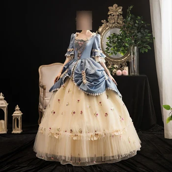 Naujojo Dizaino Kamuolys Suknelė Moterims Viduramžių Suknelės Teismas Viktorijos Renesanso Ir Baroko Marie Gimtadienio Chalatai Maskuotis Vestidos