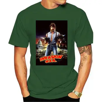 Naujos INVAZIJOS U. S. T-shirt Chuck Norris filmas, 1985