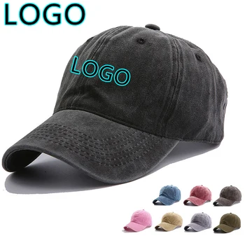 Naują Logotipą Unisex Reguliuojamas Plauti Medvilnės Beisbolo Kepuraitės, Hip-Hop Tėtis Skrybėlę Lauko Atsitiktinis Snapback Kepurės Vintage 