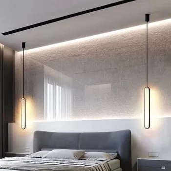 Net garsenybių miegamojo lovos šviestuvo šviesos prabanga minimalistinio dizaino Šiaurės modernus miegamojo maži Šviestuvai, patalpų apšvietimas