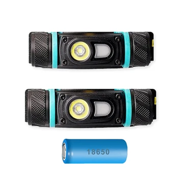 Nešiojamų IPX5 atsparumas Vandeniui Žibintai USB Įkrovimo Raudona Įspėjamoji Lemputė Žvejybai, Pėsčiųjų, Kempingas