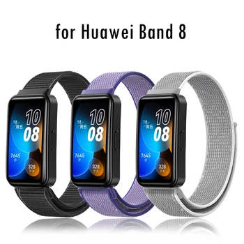 Nylon Dirželis Huawei Juosta 8 Apyrankę Pakeitimo Sporto Watchband Nailono Kilpą 