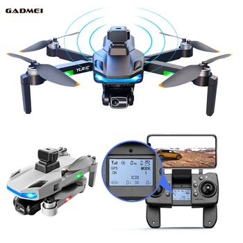 Oro kliūčių išvengimo, drones, profesinės ilgo nuotolio 5G WIFI drone kamera 4K HD lankstymo drone su HD vaizdo kamera ir GPS