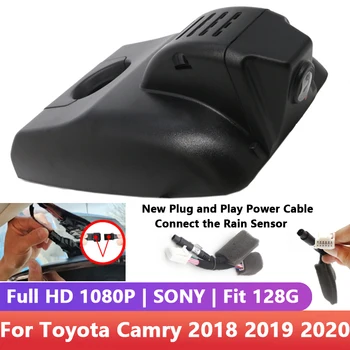 Plug and play Automobilių DVR Wifi Vaizdo įrašymo Brūkšnys Cam Kamera Kontrolės Mobilųjį Telefoną App HD 1080P Toyota Camry 2018 2019 2020