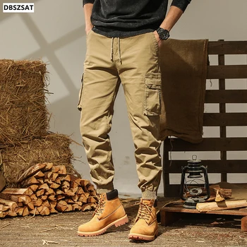 Plus Size Multi-Kišenės, Krovinių Kelnės Vyrams Streetwear Jogger Kelnes Kulkšnies Ilgis Atsitiktinis Baggy Pants 6XL 7XL 8XL