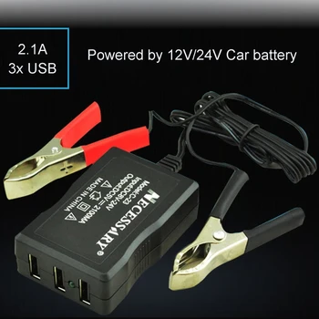 QC3.0 USB Greitas Įkroviklis Maitinimo Adapteris 3 USB Prievadai, Apple, Huawei Greitai Charg