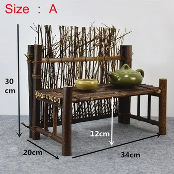 Raudona bambuko teacup turėtojas rankų darbo, arbatos ceremonija, meno kūrinius ekrano arbatos pet tvora arbatos stalo apdailos X-100