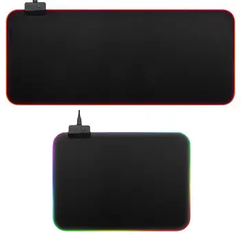 RGB LED Žėrintis Žaidimų Pelės Mygtukai Apšviesti Klaviatūrą neslidus Kilimėlis Antklodė