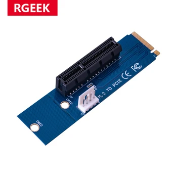 RGeek NGFF M2 M. 2 PCI-E 4x 1x Lizdą, Riser Card Adapteris Vyrų ir Moterų PCIE Daugiklis, BTC ETH Miner Kasybos Mašinos