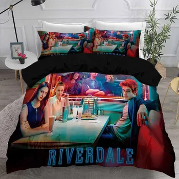 Riverdale Patalynės Komplektas Keistas Filmų Personažas Antklode Padengti Vaikams Lovos Antklodė Padengti Lova Set Queen ' King Size Berniukų Miegamasis Dekoro