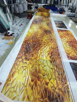 Shengxi 3D 72 Besiūlių Aukso Tekstūros UV Spausdinimo Lubų Filmas Lubų Apdailai