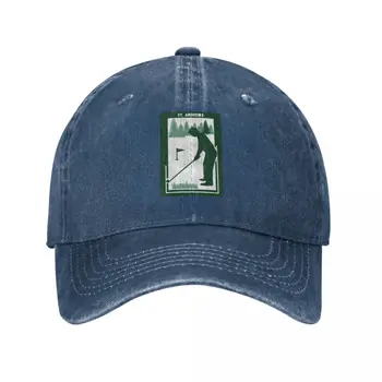 St Andrews Škotijoje Golfas Senas Žinoma, Kelionė Žalia Vintage Stiliaus Plakatą Beisbolo kepuraitę Hip-Hop Skrybėlę Vyras Prabangių Skrybėlių Moterų Vyrų