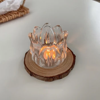Stiklo, Žvakių Laikiklis Stalo Puošmena Votives Šviestuvai Žvakė Stovi Modernus Tealight Žvakių Laikiklis Vestuvių, Valgomasis, Šaliai