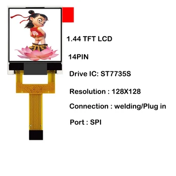 TFT 1.44 colio LCD spalvotas ekranas, lcd 128*160 SPI serijos ST7735S ratai LCD Ekranas Arduino RANKOS