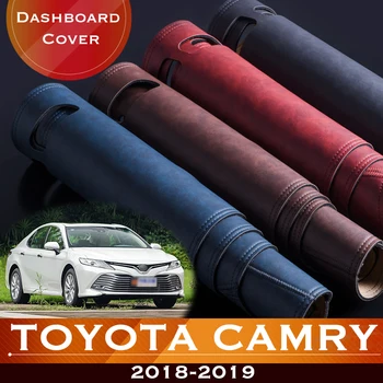Toyota Camry 70 XV70 2018 2019 Automobilio prietaisų Skydelyje Išvengti Šviesos Padas Priemonė Platforma Stalas Padengti Oda, neslystantis Kilimėlis, kiliminė danga
