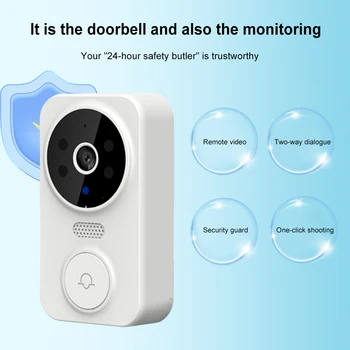 Tuya Saugumo Durys Doorbell dvipusio Ryšio Vaizdo Protingas Doorbell Infraraudonųjų spindulių Naktinio Matymo Apsaugos Sistema Namų Stebėti