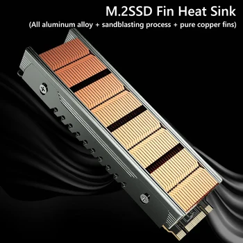 Ultra-plonas M. 2 SSD Šilumos Kriaukle M2 2280 Kietojo Standžiojo Disko Aliuminio Heatsink Radiatorius Aušinimo Šiluminę Pagalvėlę PCIE SSD 2280