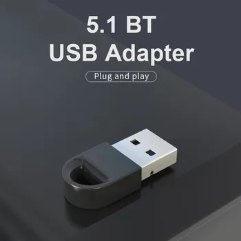 USB Bluetooth Adapteris 5.1 Belaidžio Garsiakalbio Garso Pelės Bluetooth Dongle USB Adapteris, Bluetooth 5.0 Imtuvas Siųstuvas