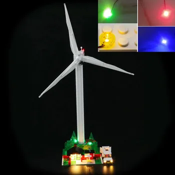 USB Žibintai, Nustatyti Lego 10268 Ekspertų Vestas Wind Turbine Blokų Kūrimo Rinkinys - (NĖRA Įtrauktos LEGO Modelis)