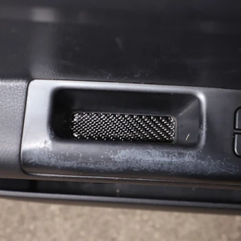 Už Kia Soul ESU 2009-2013 minkštas anglies pluošto automobilis Automobilio duris saugojimo tinklo lizdo dangtelį Apdaila lipdukas, automobilių Reikmenys, interjero