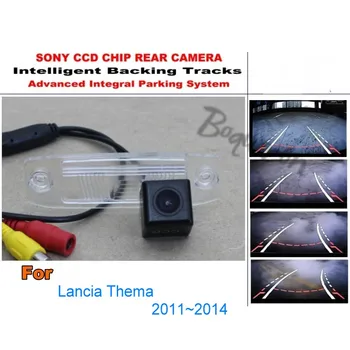 Už Lancia Thema 2011~2014 Intelligent Dynamic Dainos Galiniai HD CCD Peržiūrėti Atvirkštinio Atsarginės Trajektorija Kamera, Naktinis Matymas