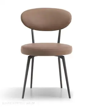 Užsakymą Italų Minimalus Valgomojo Kėdė Šiuolaikinės Paprasta Knyga, Kėdė Kūrybinio Dizainerio Kėdė Minkšta Atlošo Pagalvių Kėdė Derybų Kėdė