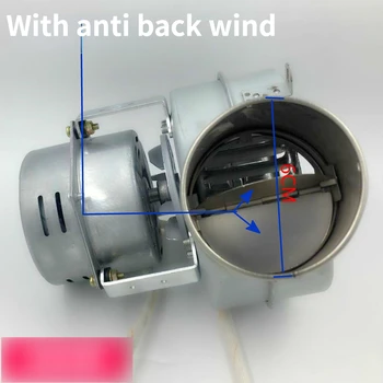 Variklis išcentrinė oro ventiliatorius su vožtuvas ne grįžti radial aspirator gaubtas variklio katilo ištraukimo ventiliatorius 220v