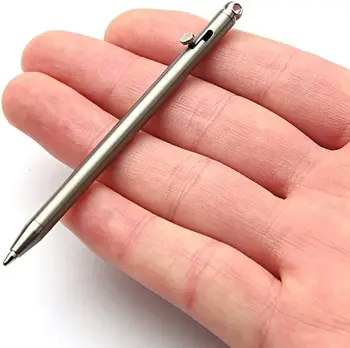 Varžtas Veiksmų Pen Mini Titano Nešiojamų EDC Pen Mini Lauko Įranga Asmenybės Kūrybos Parašą Pen EDC Pen Lauko priemonė