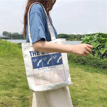 Vasaros korėjos letter spausdinimo atsitiktinis animacinių filmų naujas mados pečių maišą moterų kolegijos Harajuku drobės pečių krepšiai