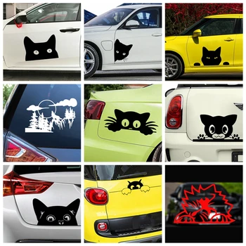 Vinilo Lovely cat Auto Lipdukas Automobilio Stilius Juokingas Auto Lipdukai, Lipdukai Ir Automobilių Reikmenys