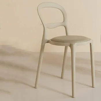 Virtuvės Prabanga Valgomojo Kėdės Plastiko, Ergonomiška Akcentas Valgomojo Kėdės, Ergonomiškas Miegamasis Sedie Pranzo Moderne Šiaurės Baldai