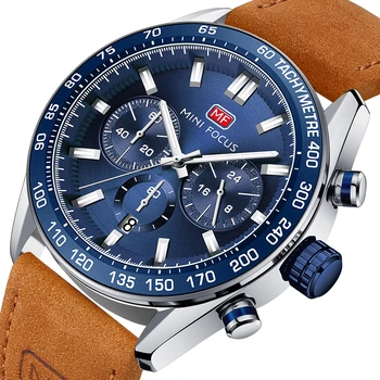 Vyrų Laikrodžiai Top Brand Prabanga Sporto Mados Kvarciniai Laikrodžiai Rudos Odos Dirželis Šviesos Rankas Reloj Hombre Relogio Masculino