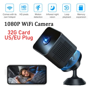 X1 Wifi 1080P HD IP vaizdo Kamera Home Security Naktinis Matymas, Judesio Aptikimas Belaidė Mini vaizdo Kamera Micro Vaizdo Stebėjimo Kameros