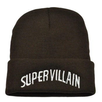 YoungBoy Megzti skrybėlę SUPERVILLAIN Beanie skrybėlių Išsiuvinėti Hip-Hop Bžūp