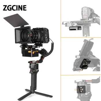 ZGCINE VR-04 Mini V MOUNT Plokštė DJI ronin S2/S3 Stabilizatorius V Mount akumuliatorius V-Lock Adapterio Plokštė
