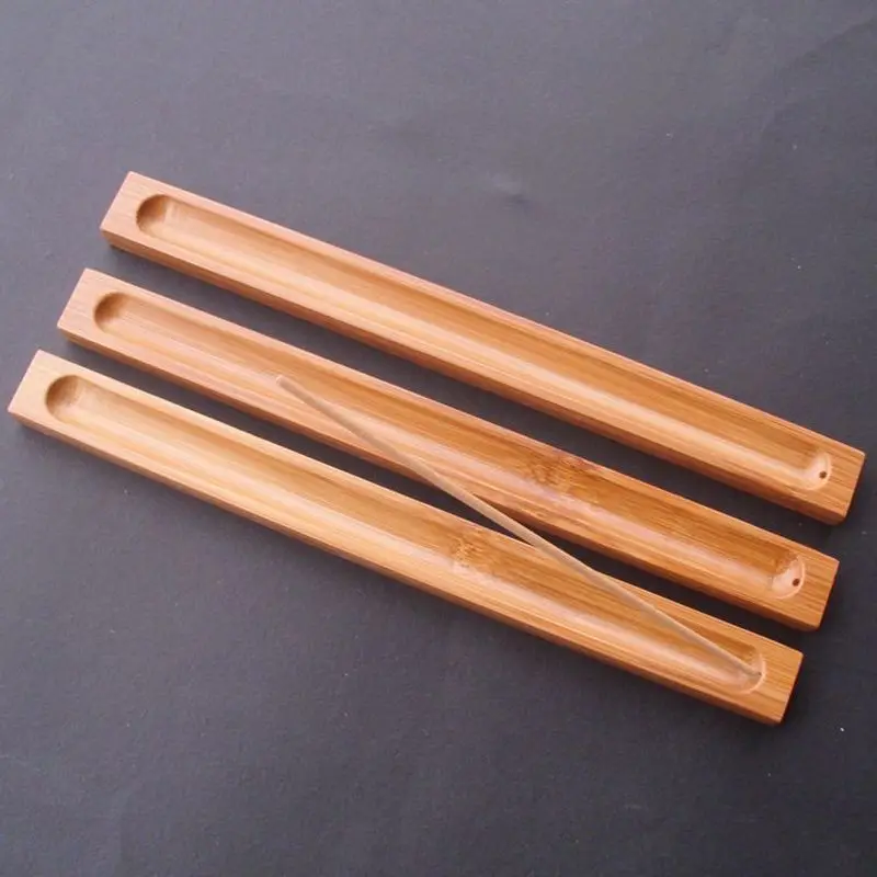 1Pcs Aukštos Kokybės Bambuko Medžiaga Stick Smilkalų Plokštė Smilkalų Laikiklis Kvapnios Ware Stick Smilkalų Degiklis Sage