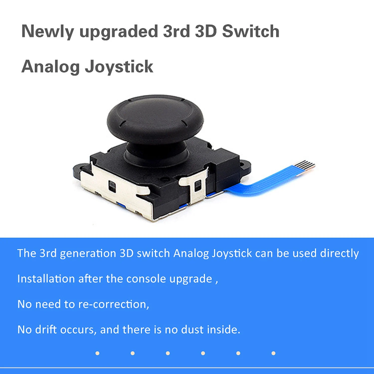 3D Analoginis Rokeris Joycon Pakeitimo Nintendo Jungiklis Valdytojas NS Gamepad Joy Stick Remontas Priedai