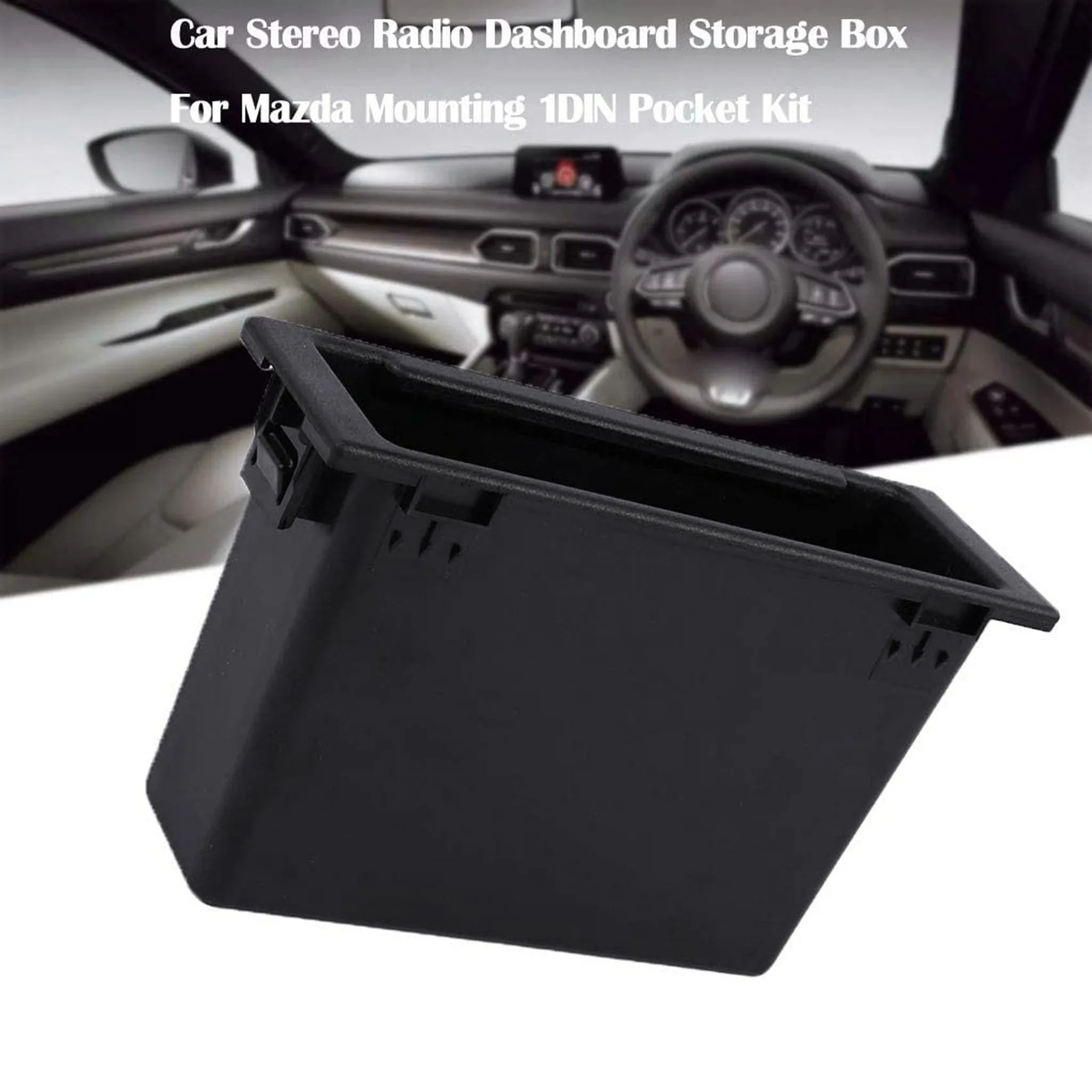 Automobilio Stereo Radijo prietaisų Skydelio talpinimo Montavimo 1Din Kišenėje Rinkinys talpinimo Reikmenys, Interjero Mazda