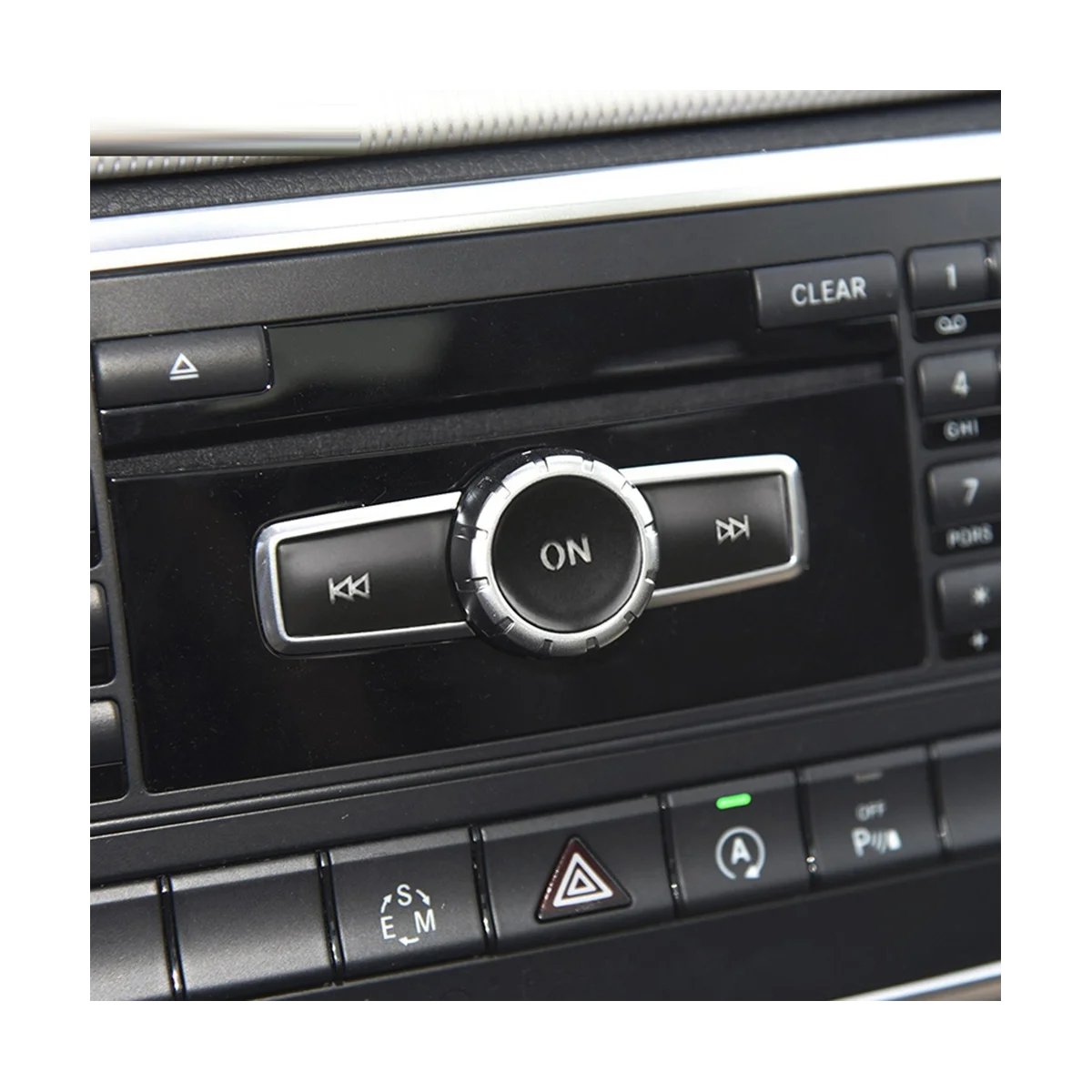 Automobilių Konsolė CD Skydelis Garsumo Mygtuką Perjungti Padengti Blizgančiais Lipdukas Mercedes Benz GLA X156 CLA C117 2013-2017